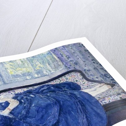 Girl in Blue, 1917 by Frederick Carl Frieseke