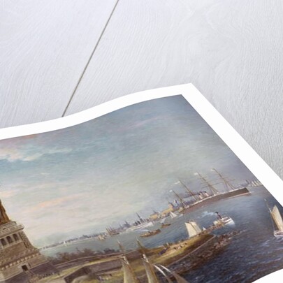 Liberty Island, New York Harbor, 1883 by Fred Pansing