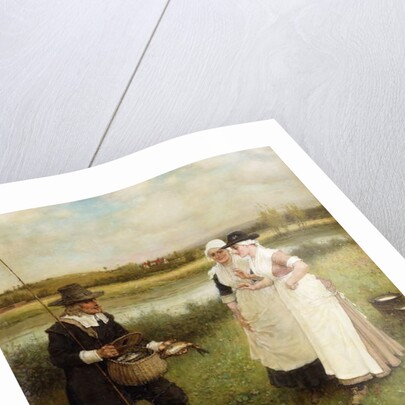 Isaac Walton and the Milkmaids, 1888 by George Henry Boughton