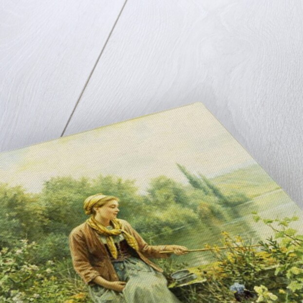 Fishing on a Spring Day by Daniel Ridgway Knight