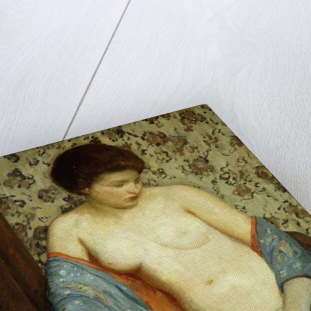 Nude with Blue Kimono by Rae Sloan Bredin