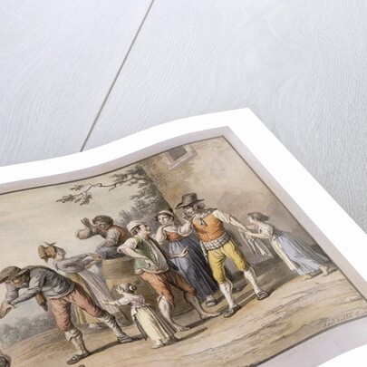 Neopolitans gesturing to a Deaf Mute Person; Gesti Mutoloparlanti Napolitani, 1815 by Saviero Xavier della Gatta