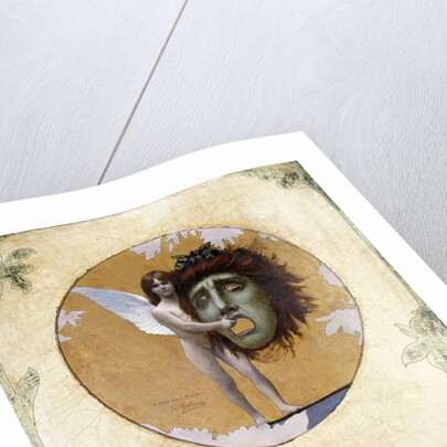 A Putto with a Mask by Jean Leon Gerome