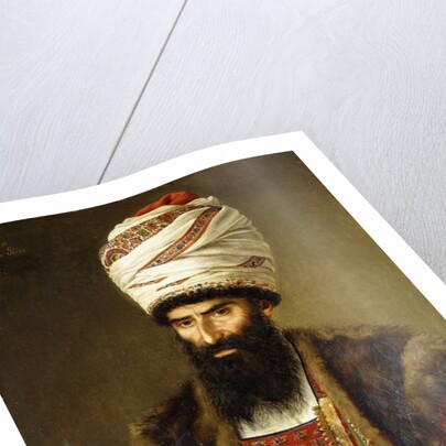 Portrait of Asghar Khan, Ambassador of Persia, 1808 by French School