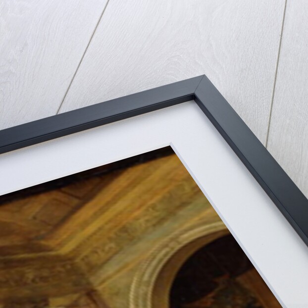 A Capriccio Interior with a Group of Ladies and Gentlemen examining a Bust of Antinous by Michael William Sharp