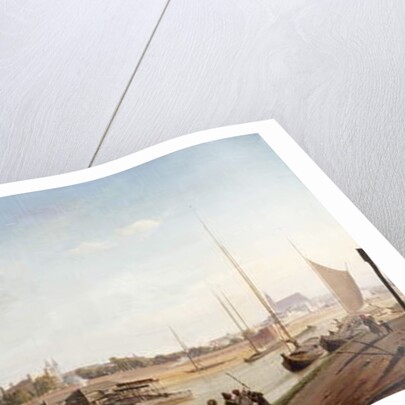 Magdeburg on the banks of the River Elbe - View from the East to the West; Magdeburg an der Elbe; Ansicht von Ost nach West, 1853 by Johann Philipp Eduard Gartner