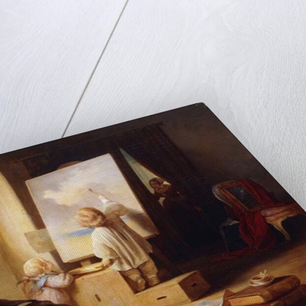 The Sleeping Painter by Josef Danhauser