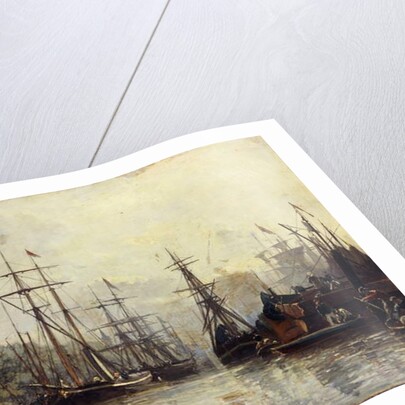 Rotterdam Harbour, 1857 by Johan-Barthold Jongkind