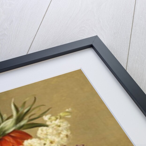 Iris, Lilac, Primulae, Blossom and Peonies in a Basket by Johan Laurents Jensen