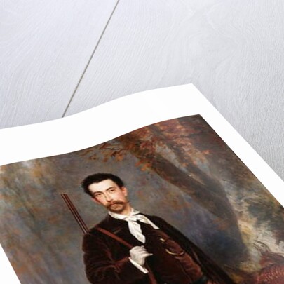 A Huntsman with a Dog, 1876 by Charles Edouard Boutibonne