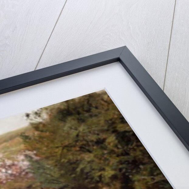 Farmhouses on the Banks of a Stream by Fritz Thaulow