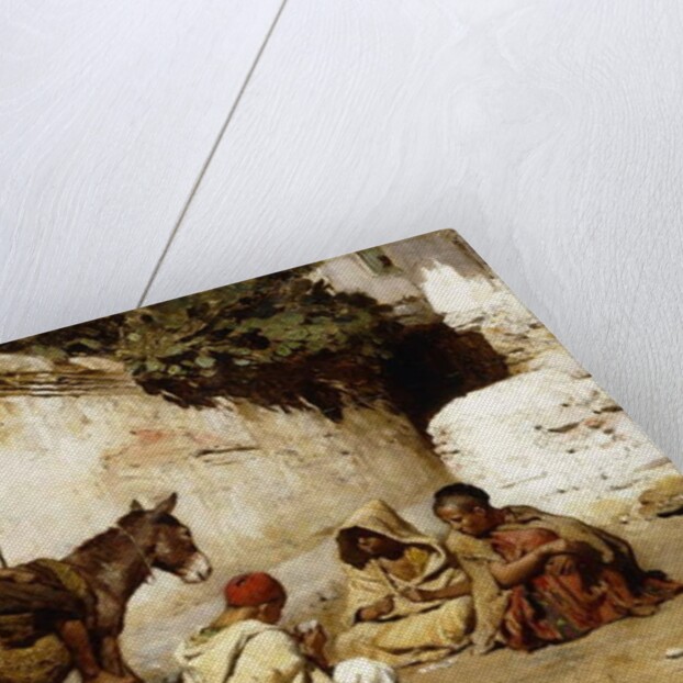 Arab Children playing Cards, 1873 by Frederick Arthur Bridgman