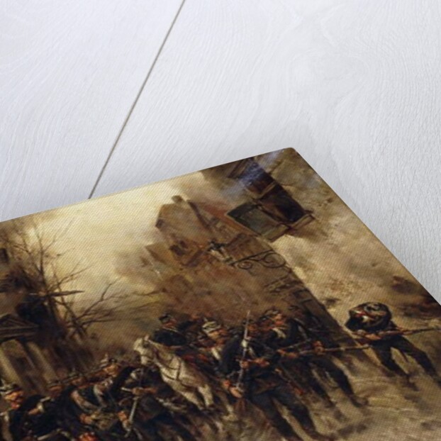 The Second Imperial Prussian Footguard Entering Paris by Hermanus Willem Koekkoek