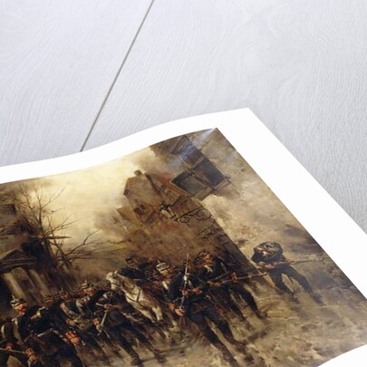 The Second Imperial Prussian Footguard Entering Paris by Hermanus Willem Koekkoek