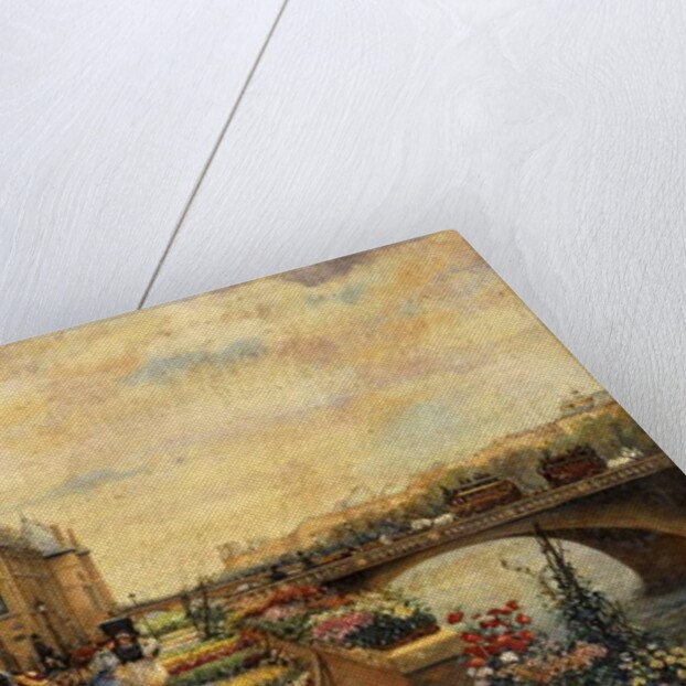 A Flower Market on the Seine by Ulpiano Checa y Sanz