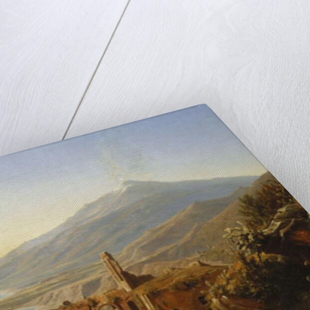 Teatro Greco, Taormina, with Etna beyond, 1852 by Karl Robert Kummer