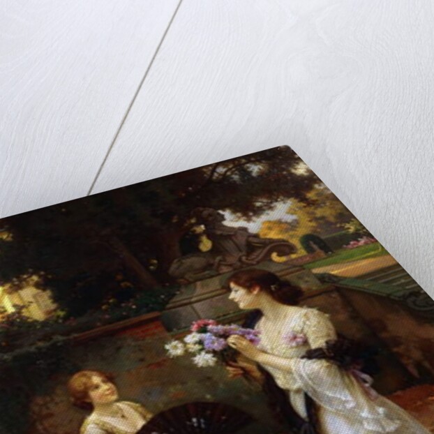 Arranging Flowers by Wilhelm Menzler