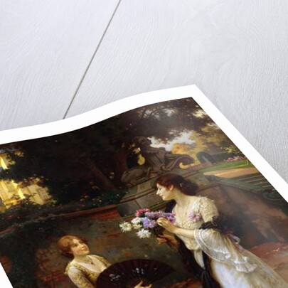 Arranging Flowers by Wilhelm Menzler