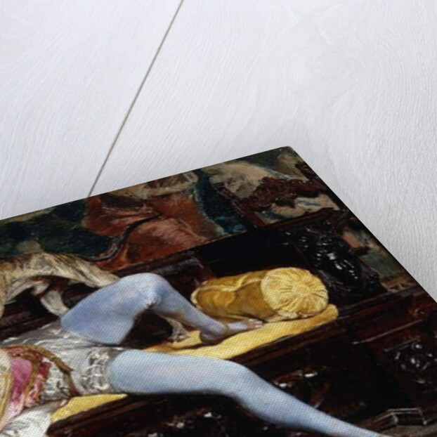 A Young Page, Playing with a Greyhound by Giovanni Boldini