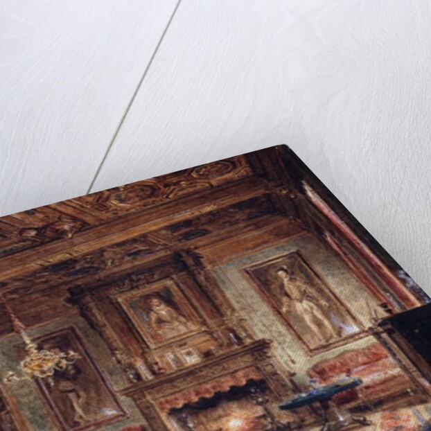 The Salon at the Chateau de Marchais, 1852 by Francois Edme Ricois