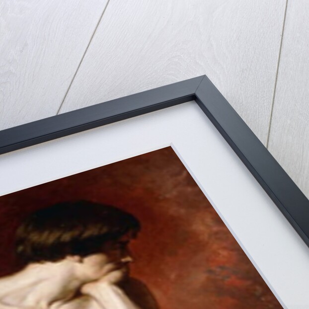 A Male Nude, seated full-length by William Etty