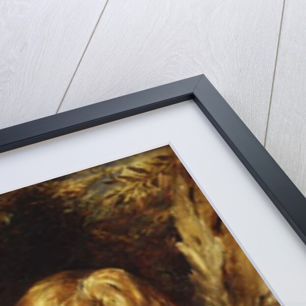 A Young Girl seated under a Tree with a Sketch Book by George Richmond