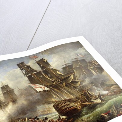 The Battle of Trafalgar by English School