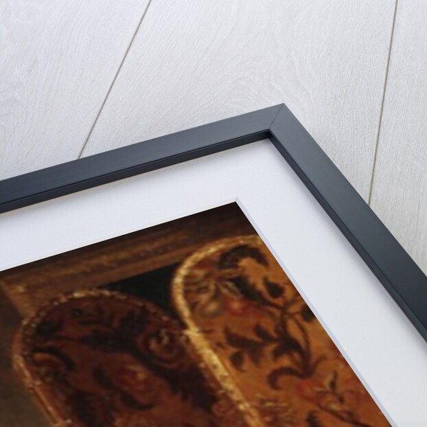 Portrait of Lady Dorothy Nevill, full-length, seated in a Pink and Gold Embroidered Gown, in her Boudoir, 1855 by Henry Richard Graves