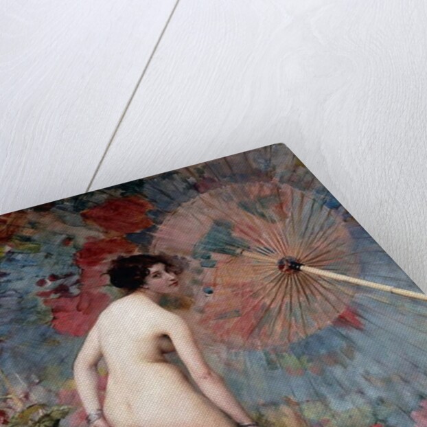 Young Woman and Parasol; Jeune Femme au Parasol by Aime Nicolas Morot