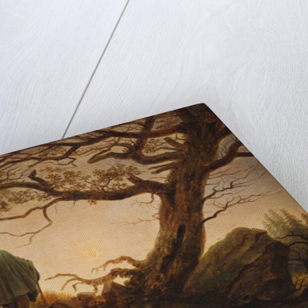 Two Men Contemplating the Moon, 1825-1830 by Caspar David Friedrich