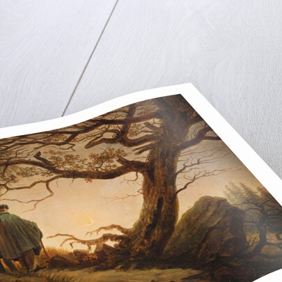 Two Men Contemplating the Moon, 1825-1830 by Caspar David Friedrich