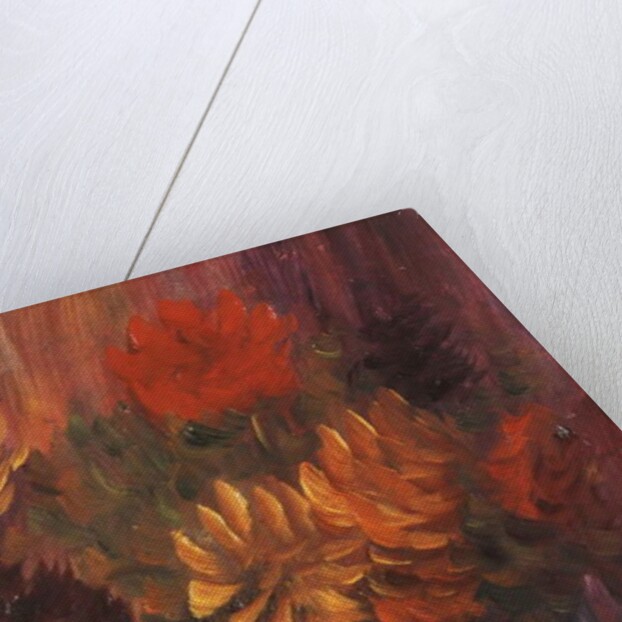 Large Still life: Red and Yellow Dahlia; Grosses Stilleben: Rote und Gelbe Dahlien, 1937 by Alexej von Jawlensky