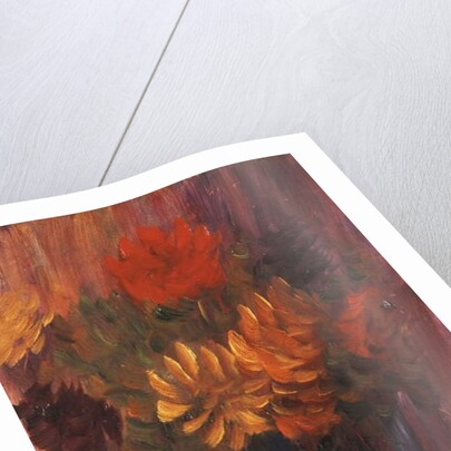 Large Still life: Red and Yellow Dahlia; Grosses Stilleben: Rote und Gelbe Dahlien, 1937 by Alexej von Jawlensky