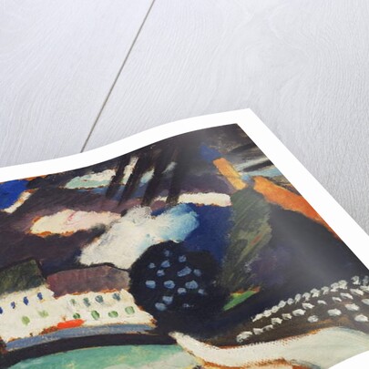 Murnau Castle and the Church II; Murnau, Schloss und Kirche II, 1909 by Wassily Kandinsky