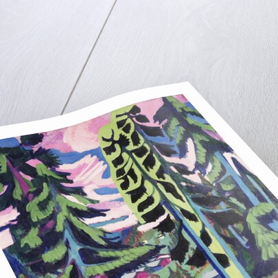 Wild Mountain; Wildboden, 1927-1928 by Ernst Ludwig Kirchner