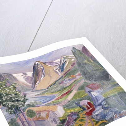 Kari at Sunde; Kari paa Sunde by Nikolai Astrup