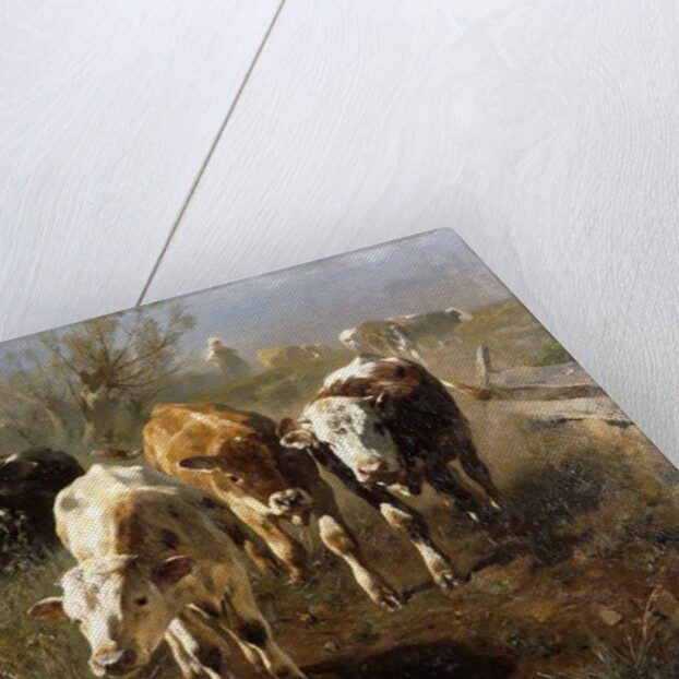 Gang zur Tranke, 1888 by Anton Braith