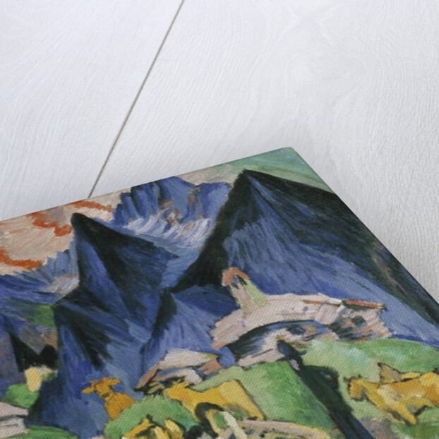 Alpleben, Triptych; Alpleben, Triptychon, 1918 by Ernst Ludwig Kirchner