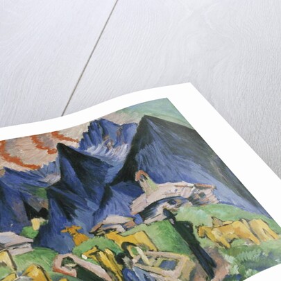 Alpleben, Triptych; Alpleben, Triptychon, 1918 by Ernst Ludwig Kirchner