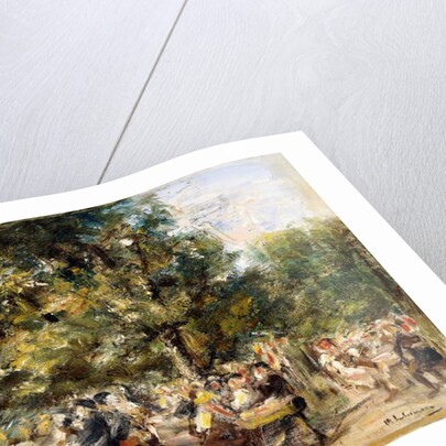 A Garden Restaurant on the River Havel; Gartenlokal an der Havel, 1933 by Max Liebermann