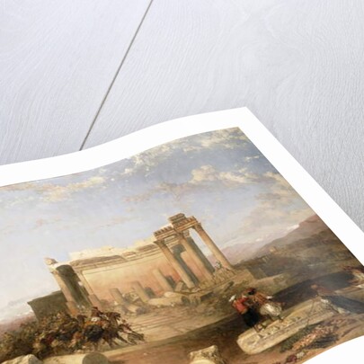 Ruins of the Temple of the Sun at Baalbec, 1861 by David Roberts