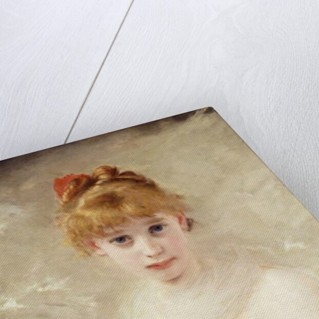 Young Girl with Cat; La Jeune Fille au Chat by Charles Joshua Chaplin