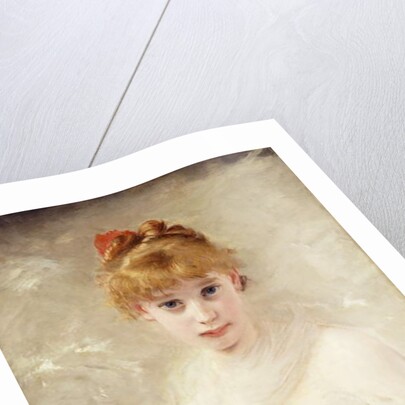 Young Girl with Cat; La Jeune Fille au Chat by Charles Joshua Chaplin