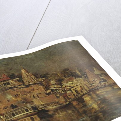 View of the Ghats at Benares, 1873 by Edwin Lord Weeks