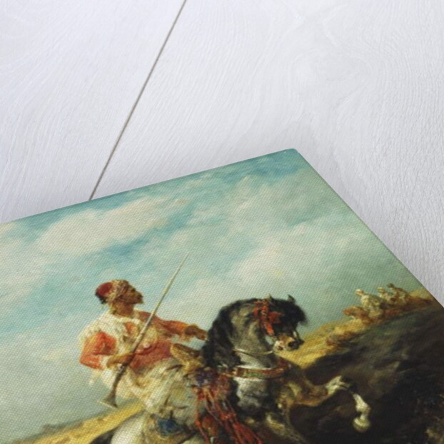 An Arab horseman, by Adolf Schreyer