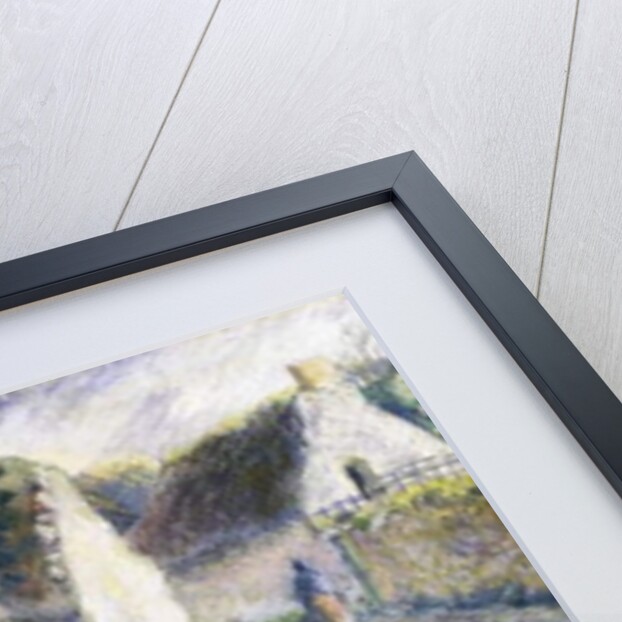 Village Street with Three People on the Right, 1881 by Camille Pissarro