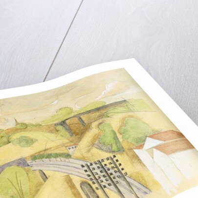 Study for The Meulan Viaduct; Etude pour le Viaduc de Meulan, 1912 by Roger de La Fresnaye