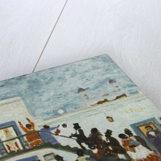 Arriving to Church; Llegando de la Iglesia, by Pedro Figari