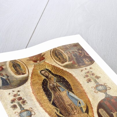 Our Lady of Guadalupe; Nuestra Senora de Guadalupe by Mexican School