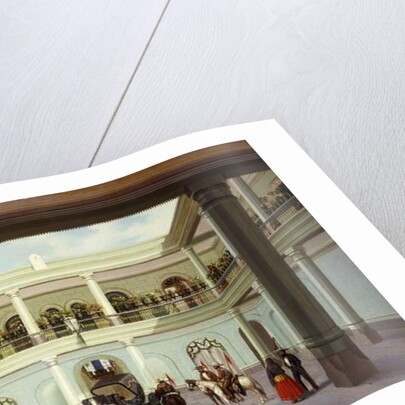 Courtyard View; Vista del Patio by Jose Agustin Arrieta